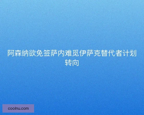 阿森纳欲免签萨内难觅伊萨克替代者计划转向